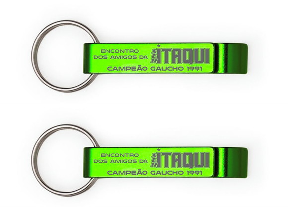25 Chaveiros Metal Abridor Personalizado