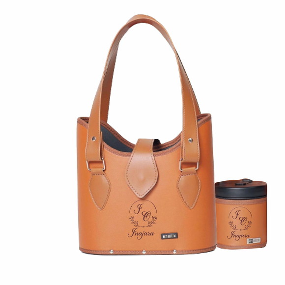 Mateira Chimarrão 1litro Matetri - Caramelo Personalizada