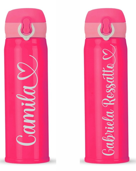 Garrafa Térmica de 400ml - Personalizada a Laser - 2 Unidade