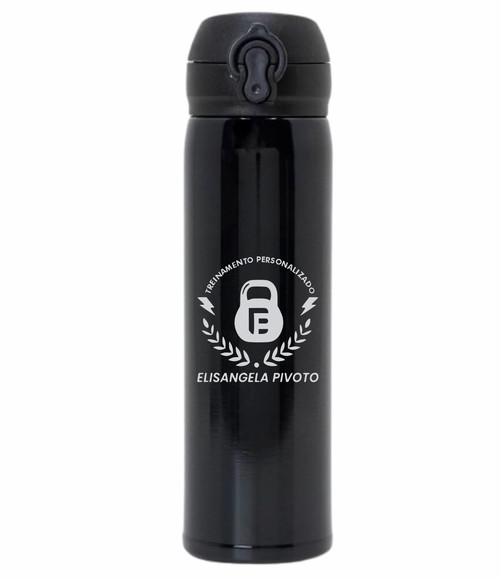 Garrafa Térmica Inox Personalizada 400ml - 20 Unidades