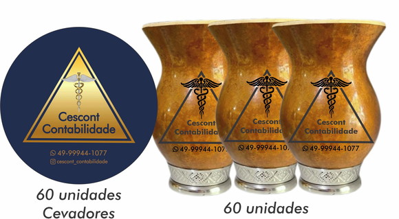 Cevados e Cuias Personalizadas com Logomarcas