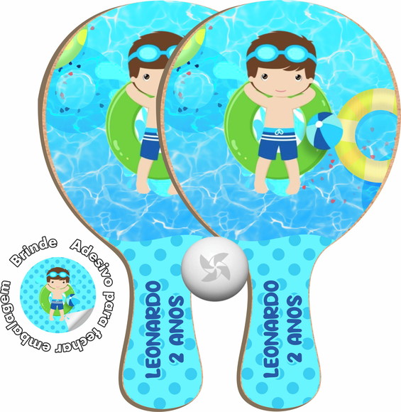 Kit Raquetes Ping Pong Pool Party