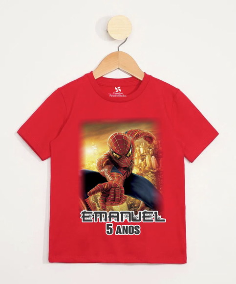 Camiseta Infantil Homem Aranha