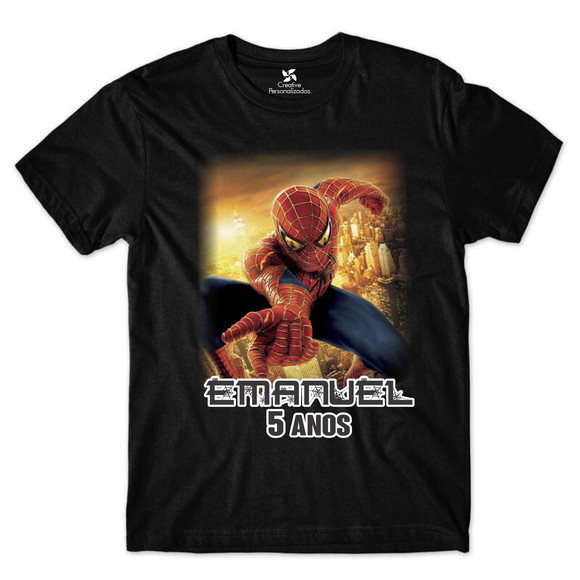 Camiseta Infantil Homem Aranha