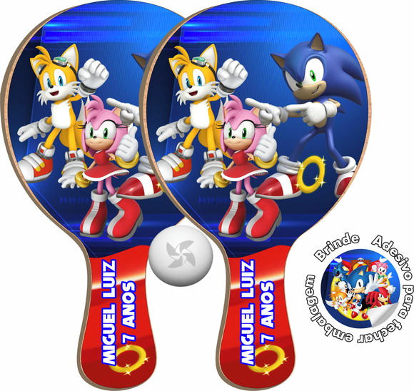 Kit Raquetes Ping Pong Sonic