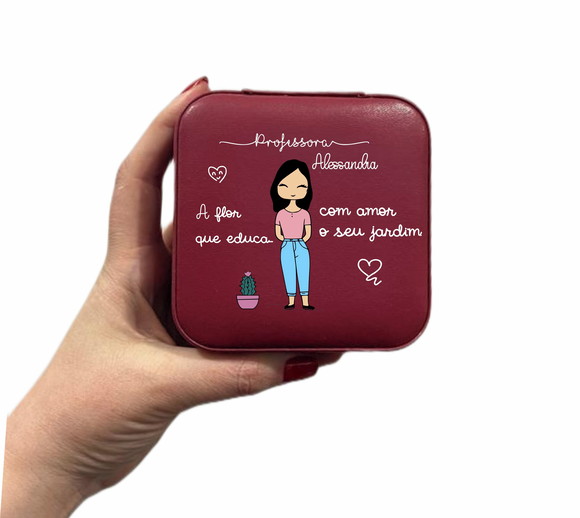 Porta Joias Personalizado Lembrança Dia Do Professor