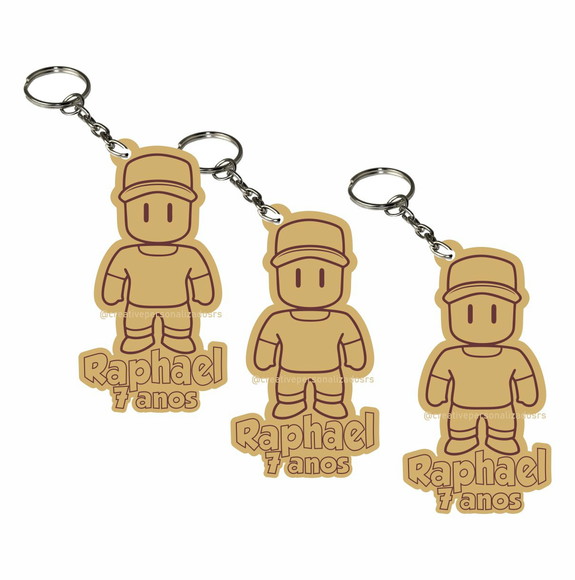 Chaveiro Personalizado Em Mdf - Stumble Guys