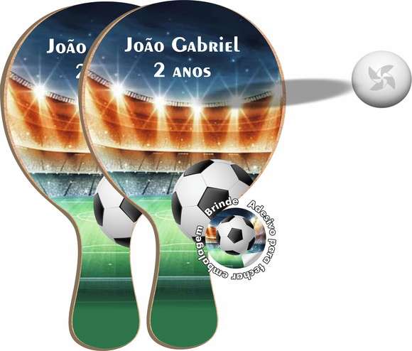 Kit Raquetes Ping Pong Futebol