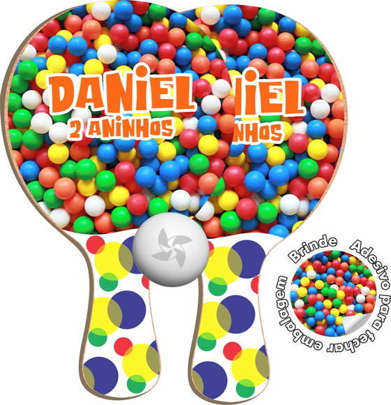 Kit Raquetes Ping Pong Bolas Piscina
