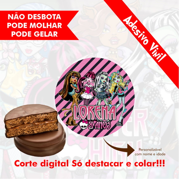 Rótulo Alfajor Monster High