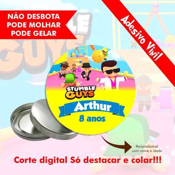 Adesivo Latinha Stumble Guys