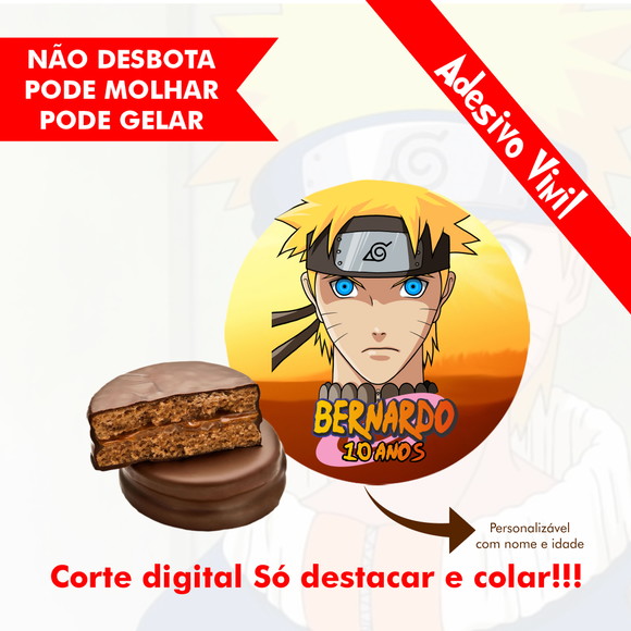 Rótulo Alfajor Naruto