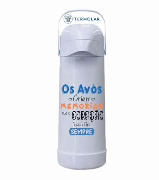 Garrafa café chá chimarrão Térmica - dia dos avós