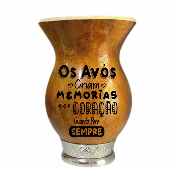 Cuia chimarrão - presente casal dia dos avós