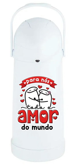 Garrafa Térmica Pressão Estampada 1 Litro Mor flork