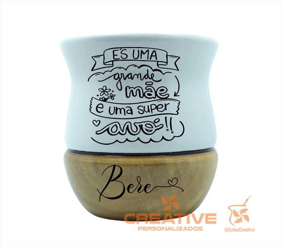cuias chimarrão madeira imbuia premium