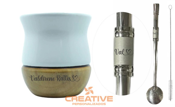 cuias chimarrão madeira imbuia premium com bomba inox