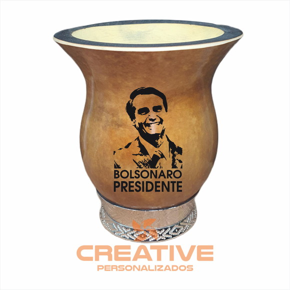 Cuia chimarrão bolsonaro presidente