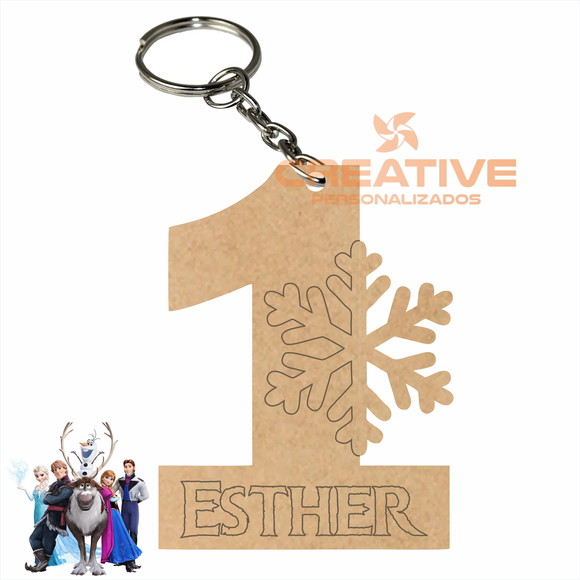 Chaveiros Personalizados em MDF - Frozen