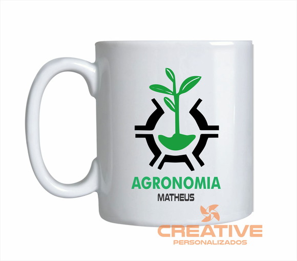 Caneca tradicional 325ml café chá - agronomia