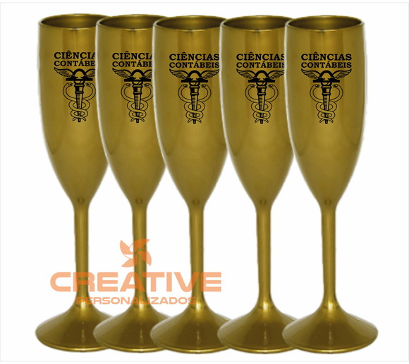 Taça de Champanhe formatura - ciências contábeis