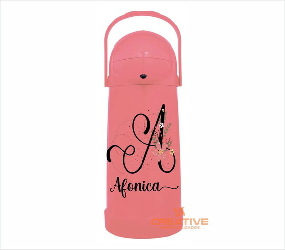 Garrafa Café Chá chimarrão Térmica 1 Litro Mor - Rosa bebê