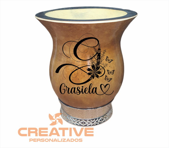 Cuia chimarrão personalizada com nome