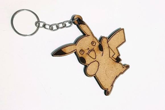 Chaveiro Personalizado em MDF - Pokemon