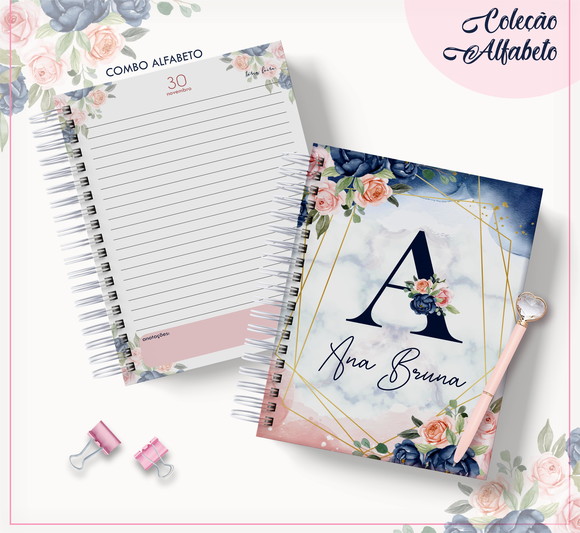 Agenda 2023 Floral Azul