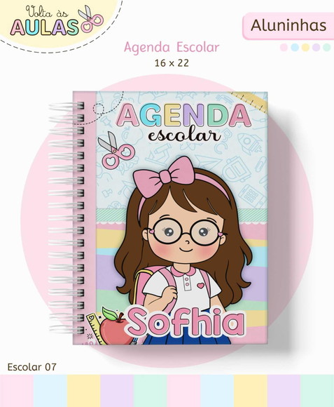 Agenda Escolar Meninas 2026