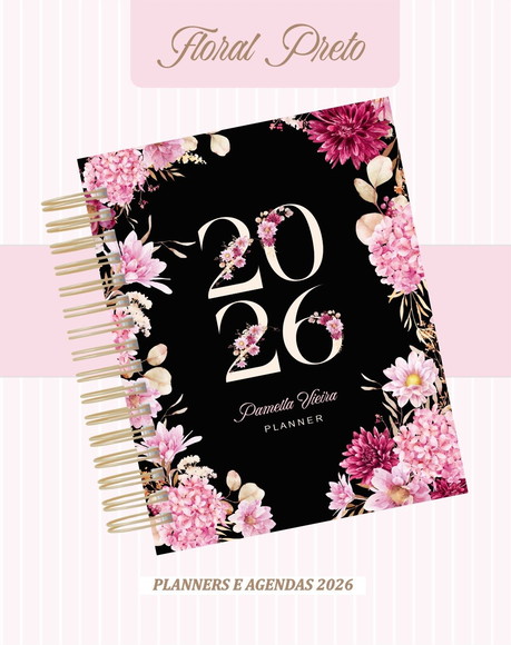 Agenda Personalizada 2026 Floral