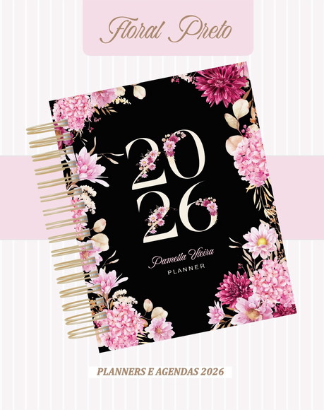 Agenda Personalizada 2026 Floral