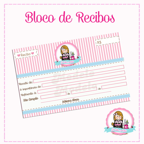 Bloco de Recibos Personalizado