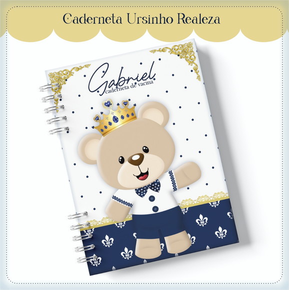 Caderneta de Vacina Ursinho Realeza