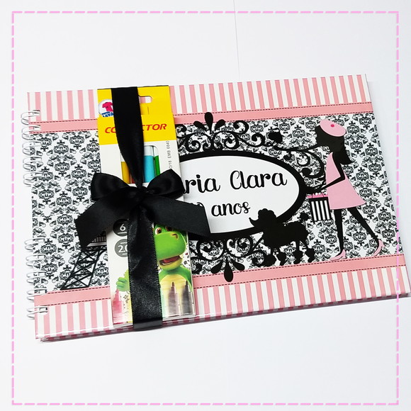 Caderno Desenho Personalizado Paris