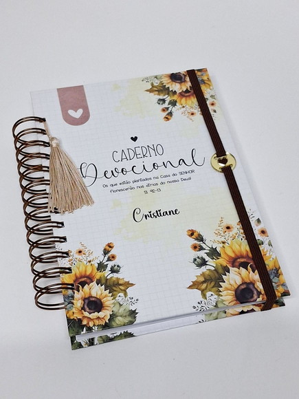Caderno Devocional Girassol