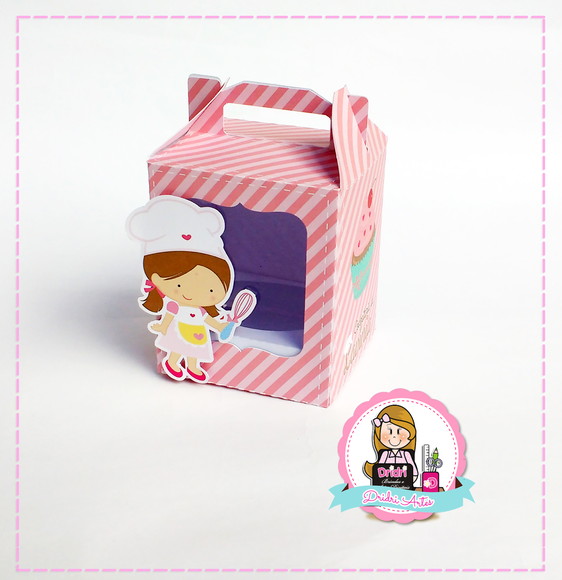Caixa para Cupcake Confeiteira