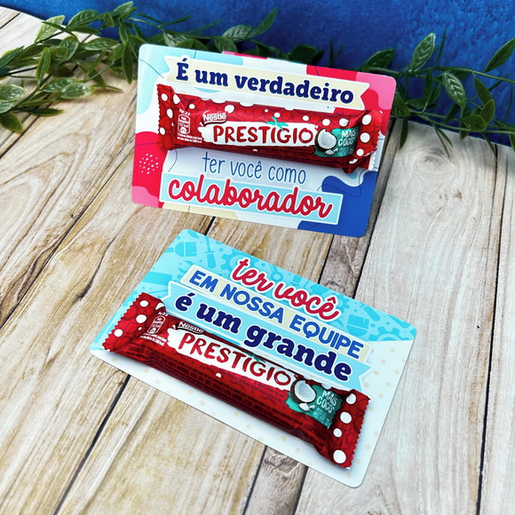 Card para Chocolate Prestigio Dia do Trabalhador