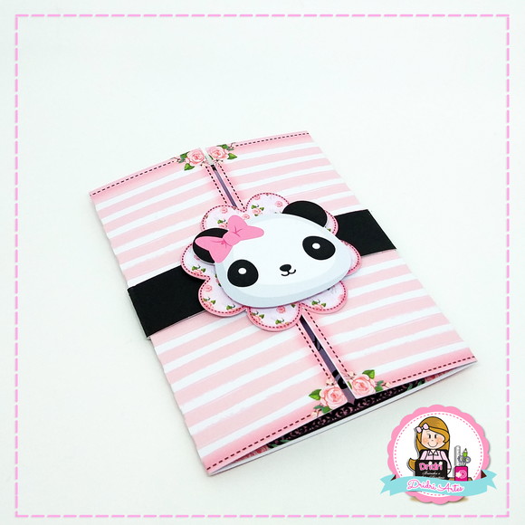 Convite Panda Rosa