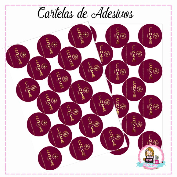 Folhas Adesivas Com Logomarca