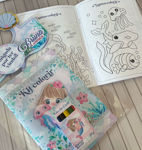 Kit Colorir Ariel