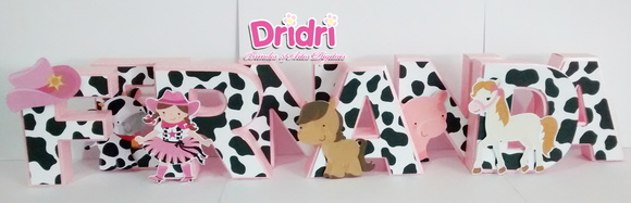 Letras 3D Fazendinha