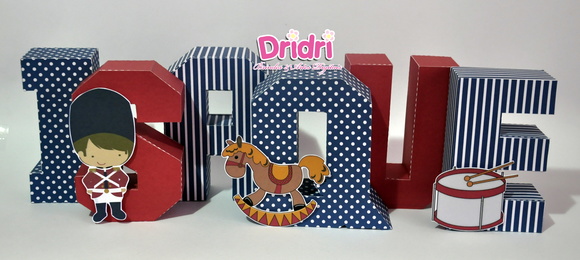Letras 3D Soldadinho de Chumbo