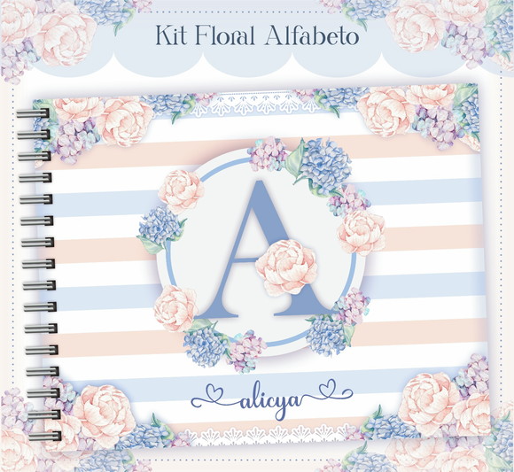 Livro do Bebê Alfabeto Floral