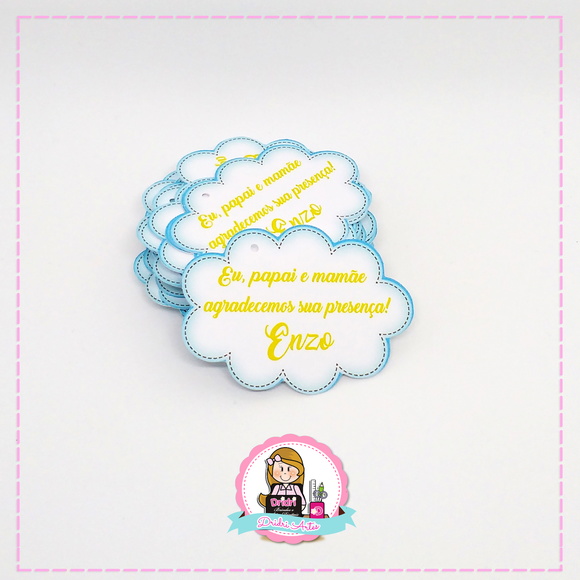 Tag de Agradecimento Balão
