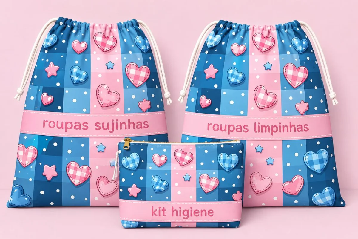 kit personalizado menina creche escola maternidade enxoval - Imagem 5