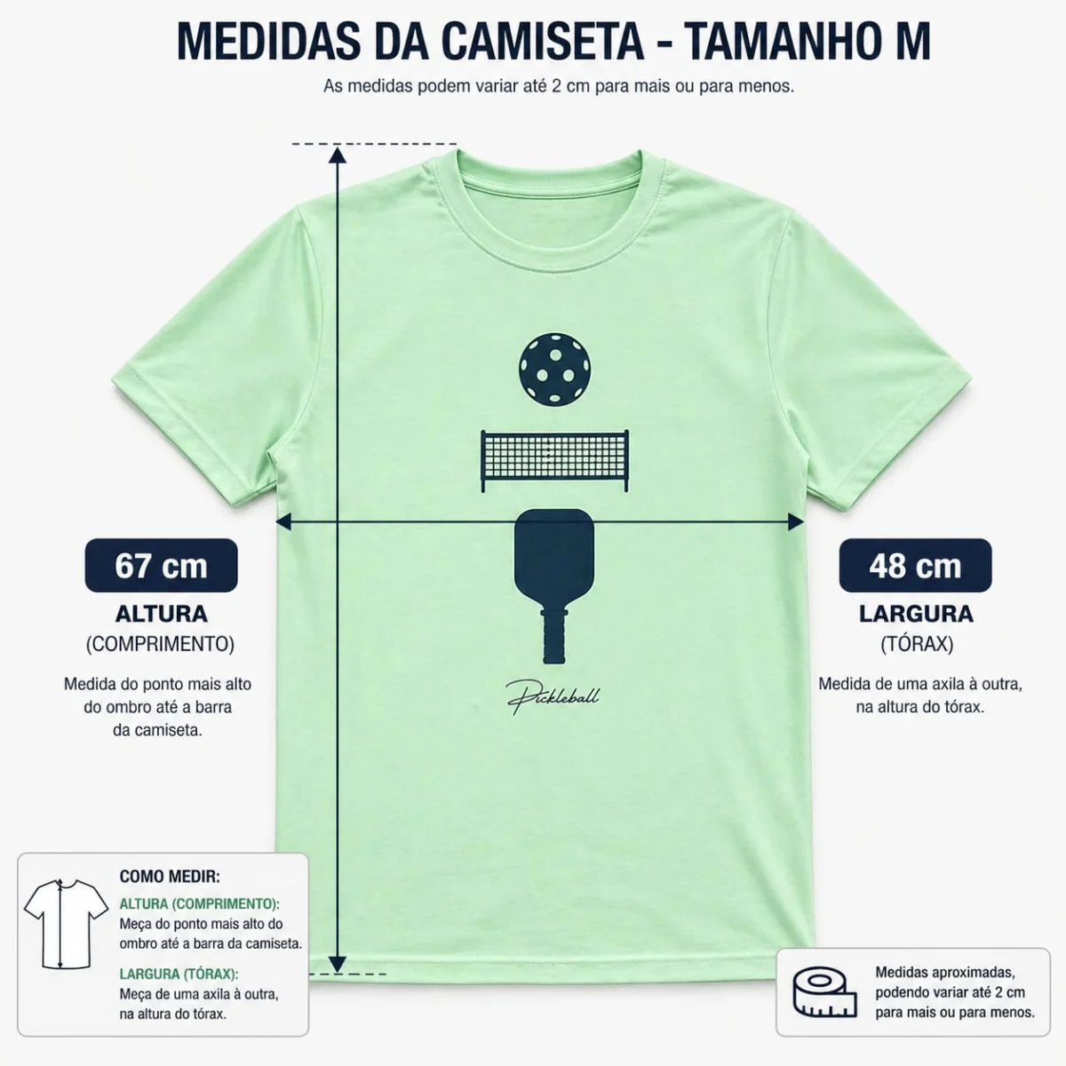 Camiseta Esportiva Verde Personalizada | Oxford 100% Poliéster | Beach Tennis | Pickleball - Imagem 4