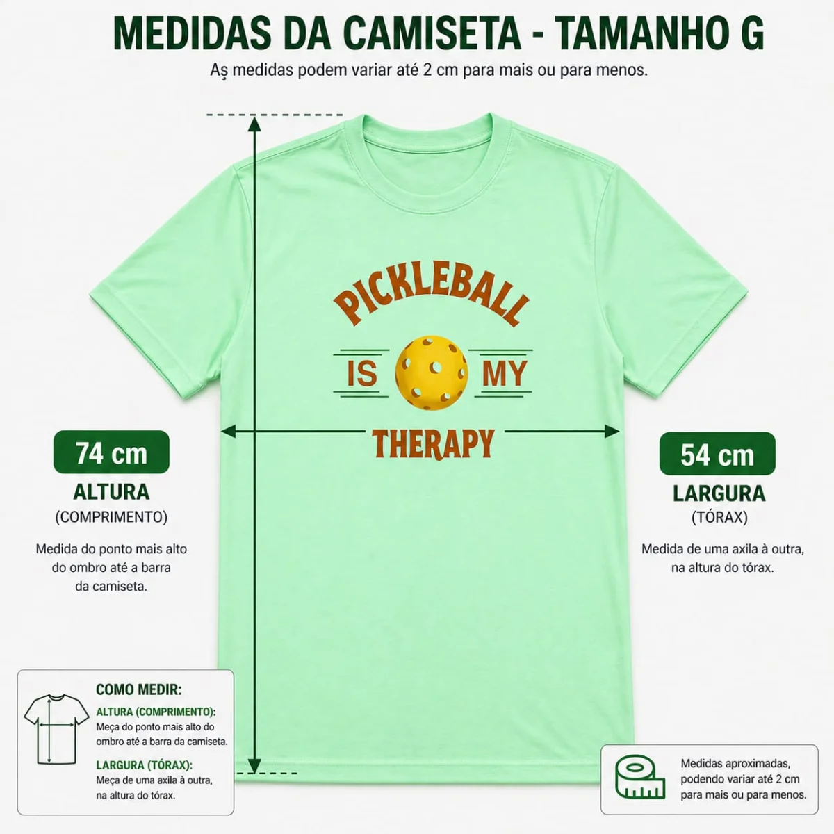 Camiseta Esportiva Verde Personalizada | Oxford 100% Poliéster | Beach Tennis | Pickleball - Imagem 3