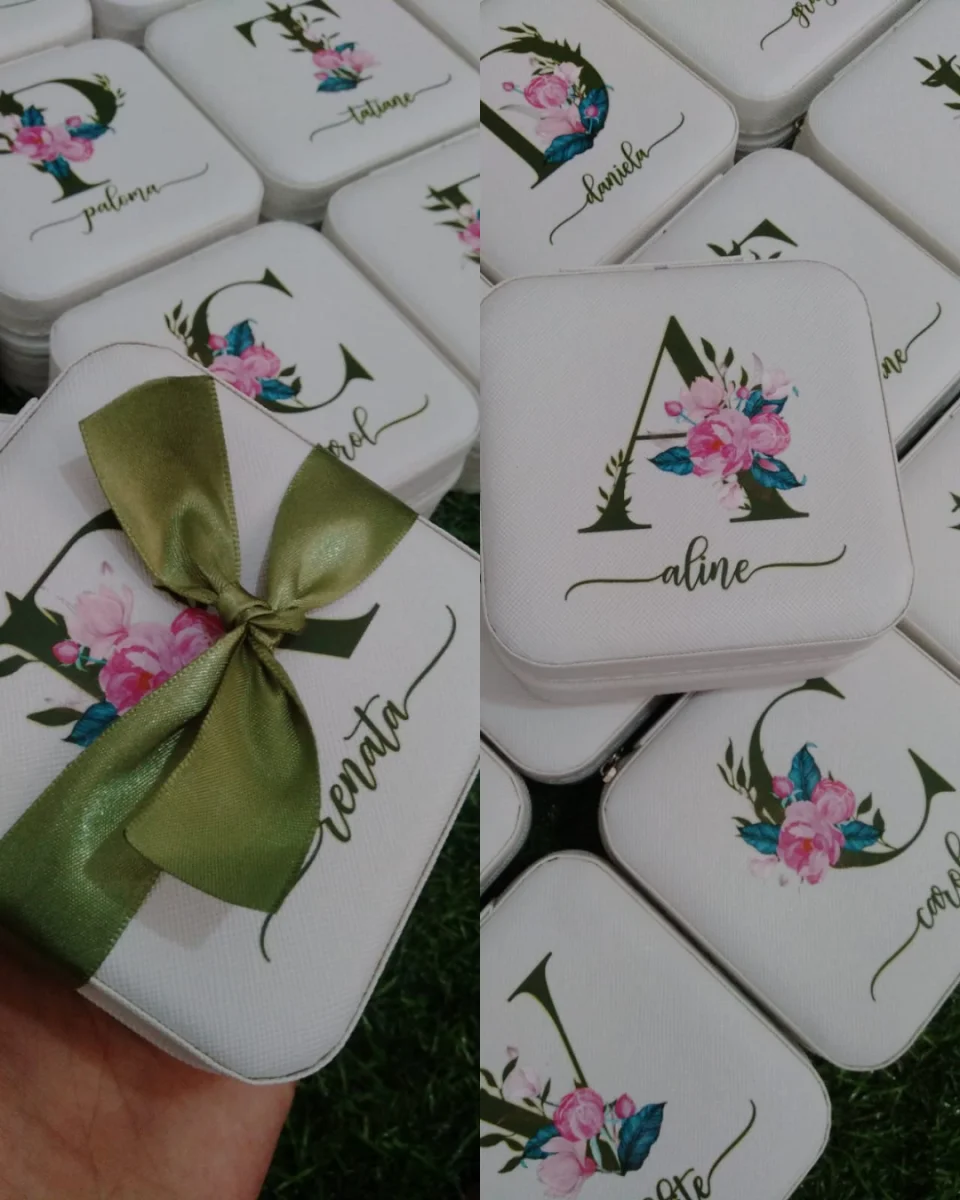 Presente Personalizado para Madrinhas de casamento Verde Oliva
