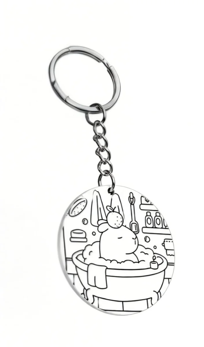 Chaveiro de chaveiros MDF para Colorir | Criança | Chaveiro Infantil | Criatividade - Imagem 4